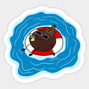 Vibing Veggie Waterchestnut Sticker